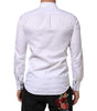 Dolce & Gabbana White Cotton MARTINI Paisley Jacquard Shirt