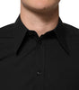 Dolce & Gabbana Black MARTINI Slim Fit Dress Formal Men Shirt