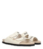 Palm Angels Beige Leather Slippers Sandals