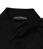 Dolce & Gabbana Black Silk Button Up Lightweight Sweater