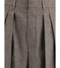 Saint Laurent Wool Herringbone pattern wide leg Pants