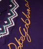Dolce & Gabbana Purple Wool DG Logo Men Knit Pullover Sweater