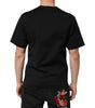 Dolce & Gabbana Black Cotton DG Logo Graffiti Short Sleeve T-shirt