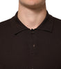 Dolce & Gabbana Brown Wool Logo Embroidered Men Polo T-shirt