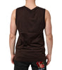 Dolce & Gabbana Brown Cotton Sleeveless Underwear Men Tank Top