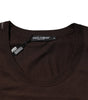Dolce & Gabbana Brown Cotton Sleeveless Underwear Men Tank Top