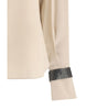 Brunello Cucinelli Silk turtleneck Blouse with Precious Bracelets