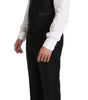 Dolce & Gabbana Black Wool Dress Waistcoat Gillet Vest