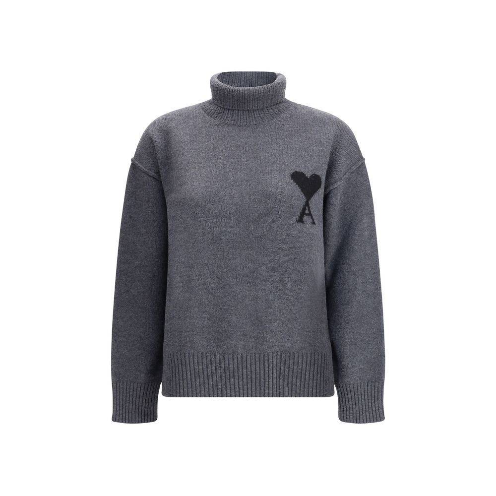 Ami Paris Ami De Coeur Turtleneck Sweater