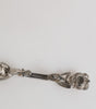 Dolce & Gabbana Lapel Pin 925 Sterling Silver Crystals Accessory Brooch