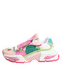 Dolce & Gabbana Multicolor Leather Airmaster Low Top Sneaker Shoes