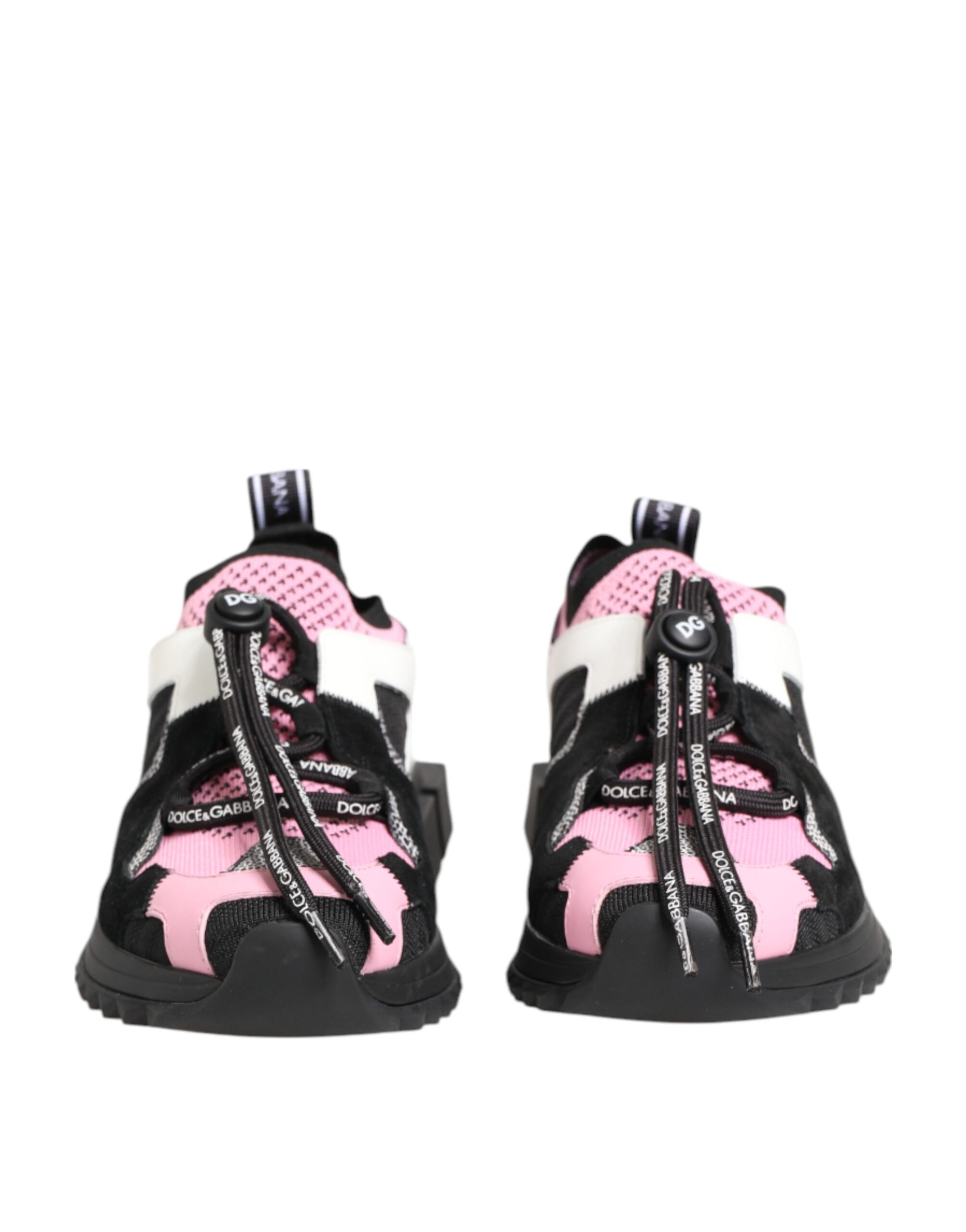 Dolce & Gabbana Pink Mesh Sorrento Trekking Sneakers Shoes