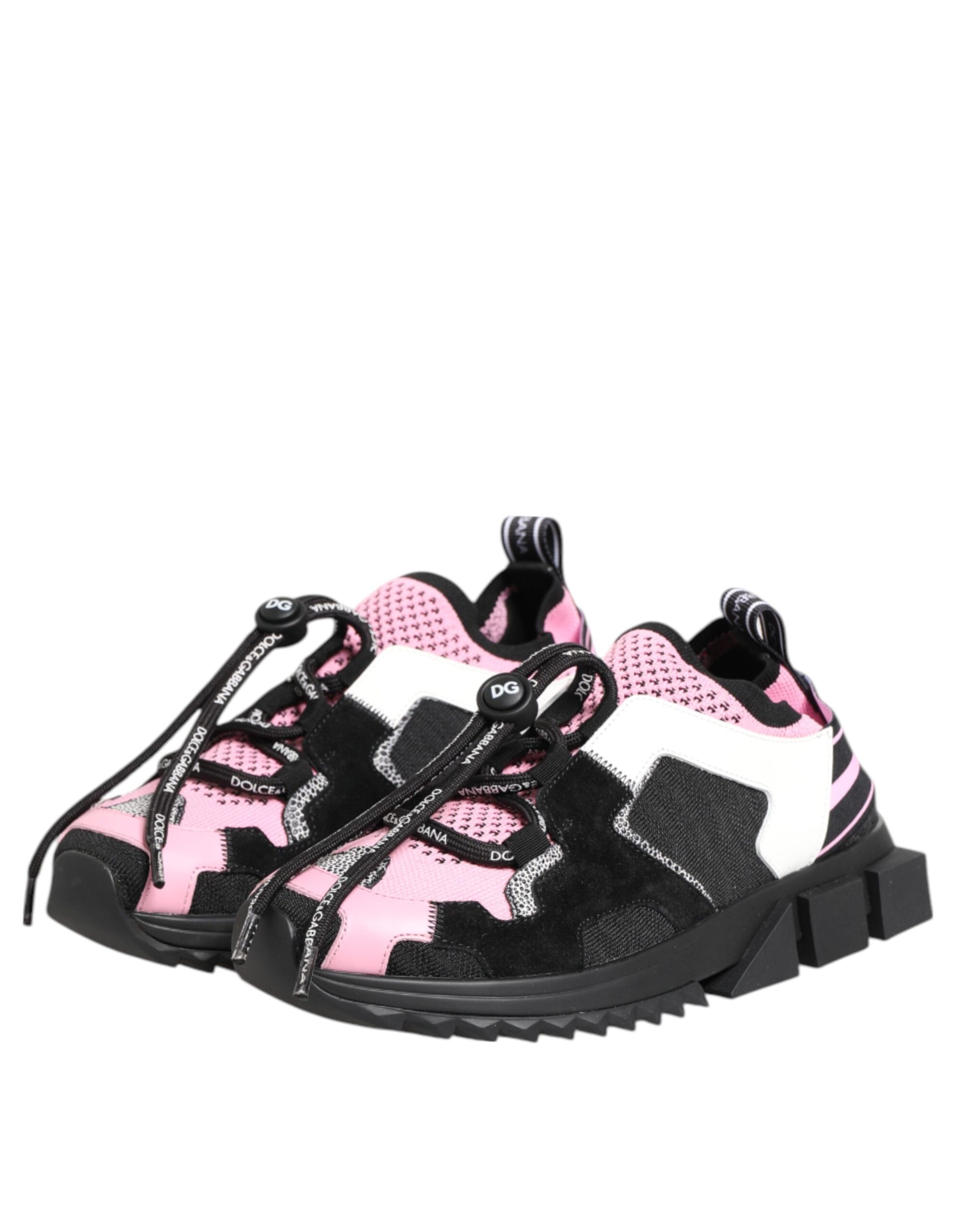 Dolce & Gabbana Pink Mesh Sorrento Trekking Sneakers Shoes