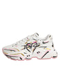 Dolce & Gabbana Multicolor Hand Painted DAYMASTER Sneaker Shoes