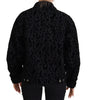 Dolce & Gabbana Cotton Black Leopard Long Sleeve Denim Jacket