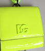 Dolce & Gabbana Yellow Green Bifold DG Logo Neck Strap Cardholder Wallet