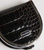 Dolce & Gabbana Black Polished Crocodile Leather Mens Coin Purse Wallet