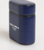 Dolce & Gabbana Blue Leather Logo Print Flip Holder Men Airpods Case