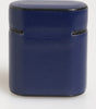 Dolce & Gabbana Blue Leather Logo Print Flip Holder Men Airpods Case
