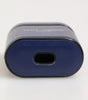 Dolce & Gabbana Blue Leather Logo Print Flip Holder Men Airpods Case