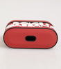 Dolce & Gabbana Red White Silicone Embossed Logo Accessory Airpods Case