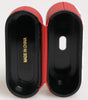 Dolce & Gabbana Red White Silicone Embossed Logo Accessory Airpods Case
