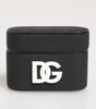 Dolce & Gabbana Black White Rubber Embossed Logo Accessory Airpods Case