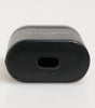 Dolce & Gabbana Black Calfskin Leather Logo Print Flip Holder Airpods Case