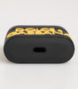 Dolce & Gabbana Black Yellow Rubber Logo Embossed Accessory Airpods Case