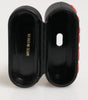 Dolce & Gabbana Black Orange Rubber Logo Embossed Accessory Airpods Case