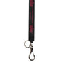 Dolce & Gabbana Black Burgundy Nylon DG Logo Crown Holder Keychain Keyring
