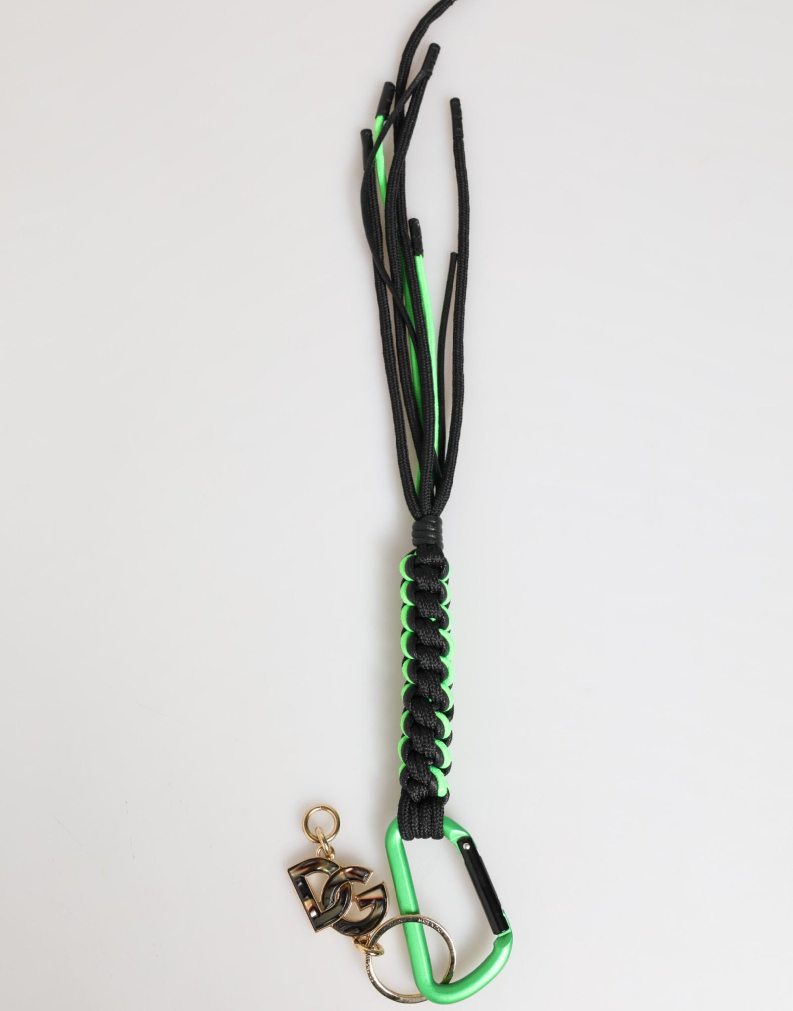 Dolce & Gabbana Polyester Multicolor Tape String DG Logo Keychain Keyring