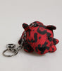 Dolce & Gabbana Red Black Polyester Animal Silhouette Bag Keychain Keyring