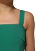 Dolce & Gabbana Dark Green Sleeveless Rayon Bodycon Dress
