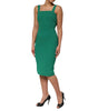 Dolce & Gabbana Dark Green Sleeveless Rayon Bodycon Dress