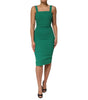 Dolce & Gabbana Dark Green Sleeveless Rayon Bodycon Dress