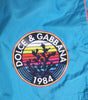 Dolce & Gabbana Blue Polyester Beachwear Men Shorts Swimwear