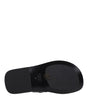 Versace Black Leather Flip-Flop Sandals