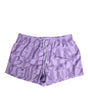 Dolce & Gabbana Purple DG Logo Print Nylon Men Shorts Swimwear