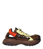 Versace Brown Fabric Athletic Sneakers