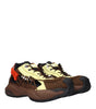 Versace Brown Fabric Athletic Sneakers