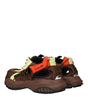 Versace Brown Fabric Athletic Sneakers