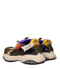 Versace Beige Leather Athletic Sneakers