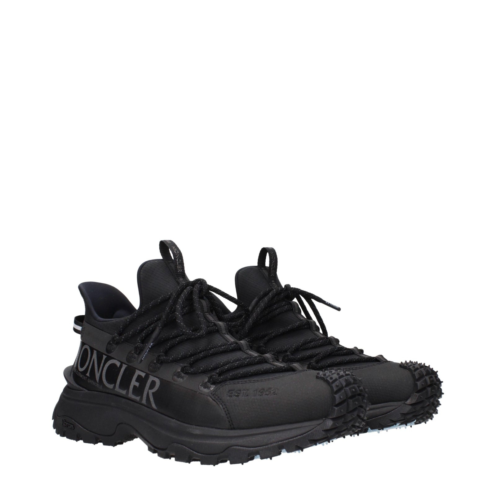 Moncler Black Fabric Athletic Sneakers