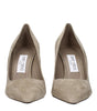 Jimmy Choo Gray Leather High Heel Pumps