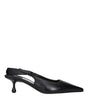 Jimmy Choo Black Leather Flat Sandals