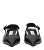 Jimmy Choo Black Leather Flat Sandals