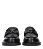 Prada Black Leather Slip-On Loafers