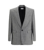 Saint Laurent Prince de Galles wool flannel Blazer