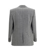 Saint Laurent Prince de Galles wool flannel Blazer